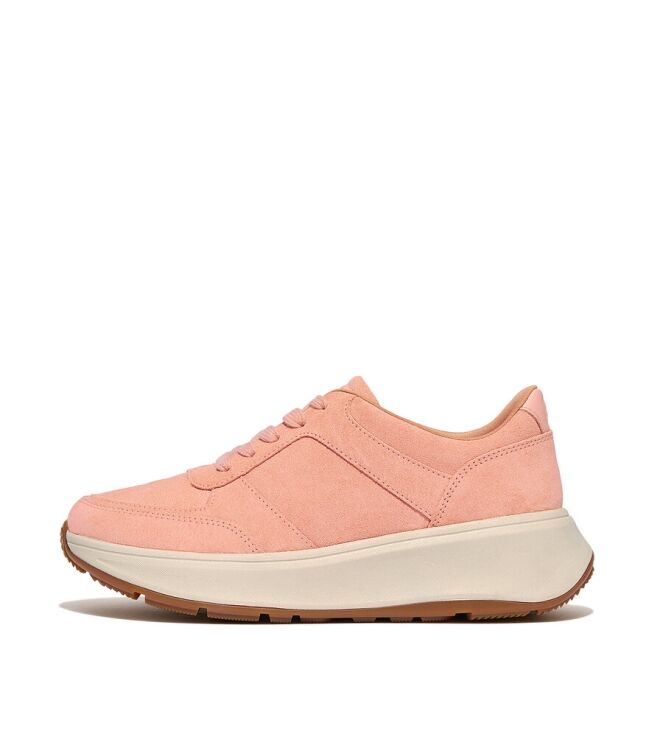 FitFlop F-Mode Suede Flatform Sneakers blushy  FitFlop HO7-A89, sneakers / veterschoenen Direct leverbaar uit de webshop