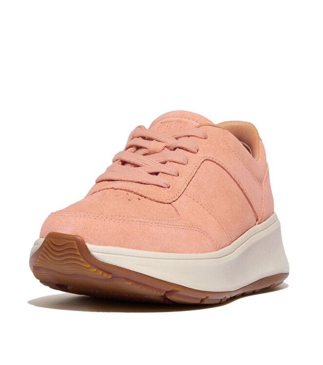 FitFlop F-Mode Suede Flatform Sneakers blushy  FitFlop HO7-A89, sneakers / veterschoenen Direct leverbaar uit de webshop