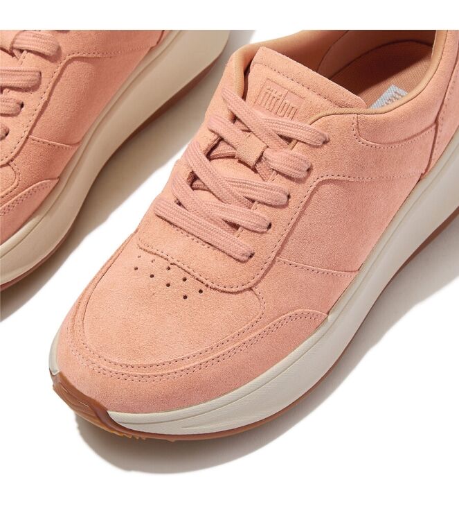 FitFlop F-Mode Suede Flatform Sneakers blushy  FitFlop HO7-A89, sneakers / veterschoenen Direct leverbaar uit de webshop