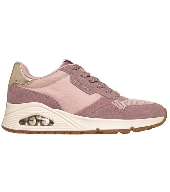 Skechers Uno roze Skechers 177856-ROS, sneakers / veterschoenen Direct leverbaar uit de webshop