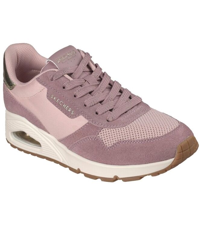 Skechers Uno roze Skechers 177856-ROS, sneakers / veterschoenen Direct leverbaar uit de webshop