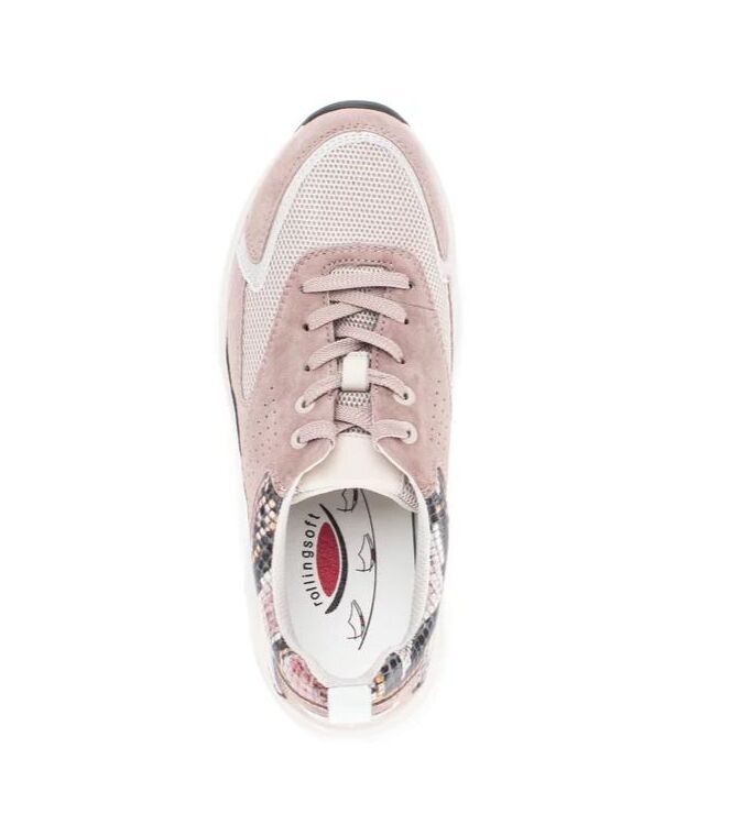 Gabor Rollingsoft 86.935-41 rose/black/creme Gabor Rollingsoft 86.935-41, sneakers / veterschoenen Direct leverbaar uit de webshop