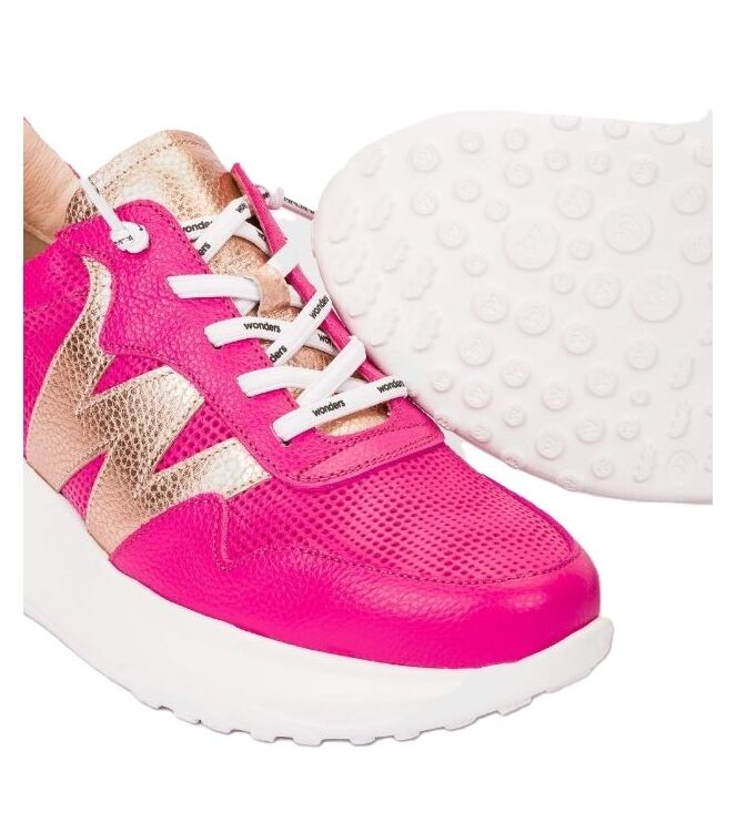 Wonders A-4021 fucsia/rame Wonders A-4021, sneakers / veterschoenen Direct leverbaar uit de webshop