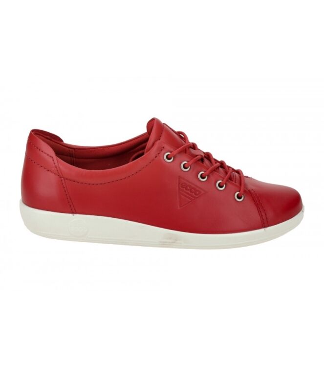 ECCO Soft 2.0 chili red  ECCO 20650311466, sneakers / veterschoenen Direct leverbaar uit de webshop