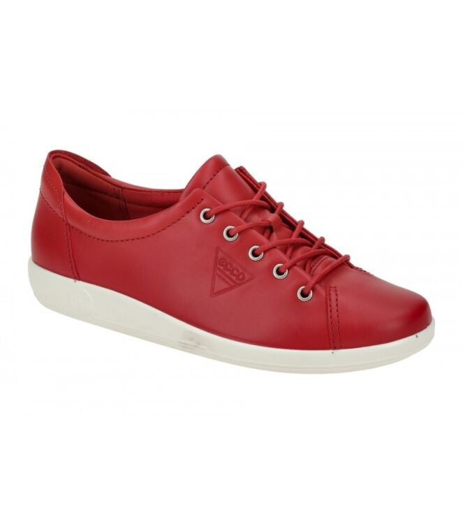 ECCO Soft 2.0 chili red  ECCO 20650311466, sneakers / veterschoenen Direct leverbaar uit de webshop