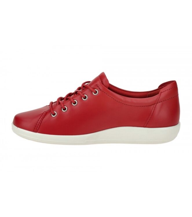 ECCO Soft 2.0 chili red  ECCO 20650311466, sneakers / veterschoenen Direct leverbaar uit de webshop