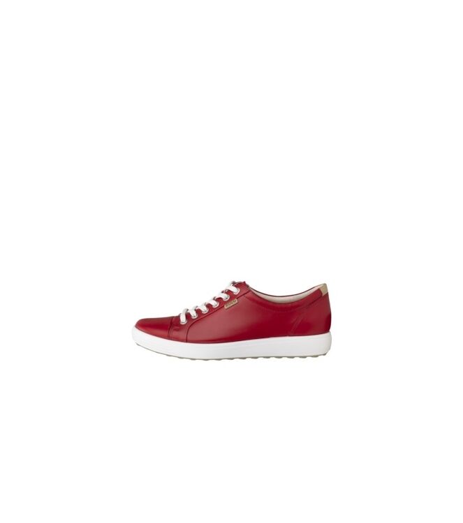 ECCO Soft 7 W chili red  ECCO 43000301466, sneakers / veterschoenen Direct leverbaar uit de webshop