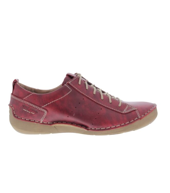 Josef Seibel Fergey 56 Donker Rood  Josef Seibel 59656.258.400, sneakers / veterschoenen Direct leverbaar uit de webshop