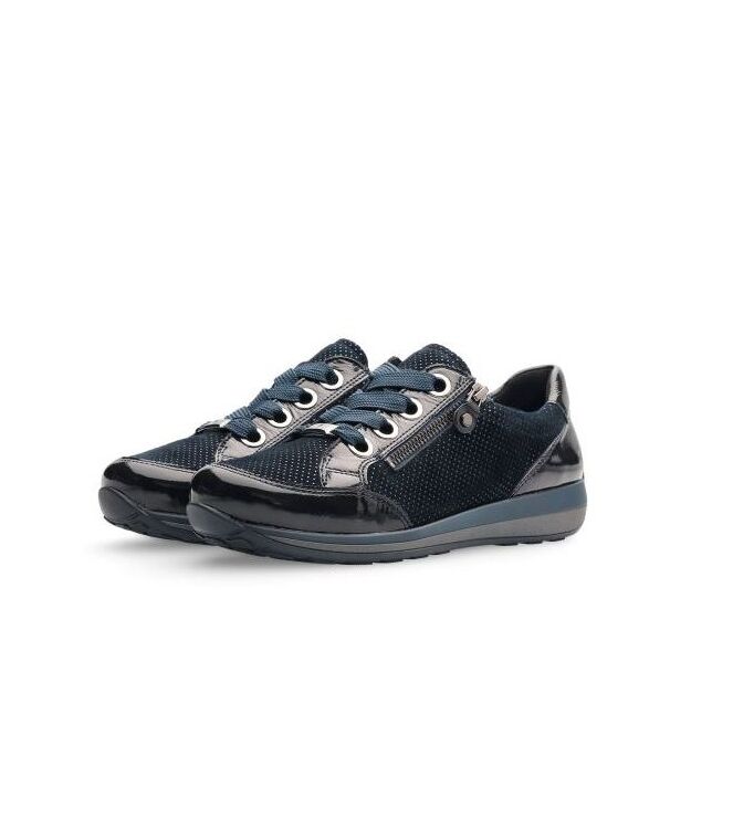 Ara Osaka-Highsoft blau, midnight  Ara 1244587-21, sneakers / veterschoenen Direct leverbaar uit de webshop