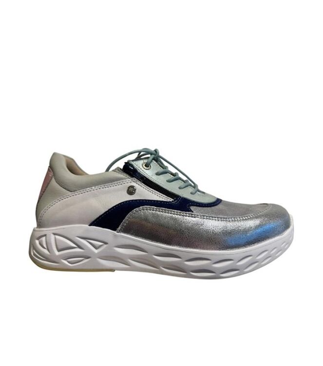 Wolky Vitality S2F silver pastel-combi Wolky 0570390-134, sneakers / veterschoenen Direct leverbaar uit de webshop