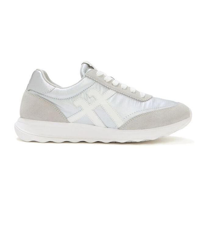 FitFlop Retro-Q FF silver/urban white FitFlop A5Q-E11, sneakers / veterschoenen Direct leverbaar uit de webshop