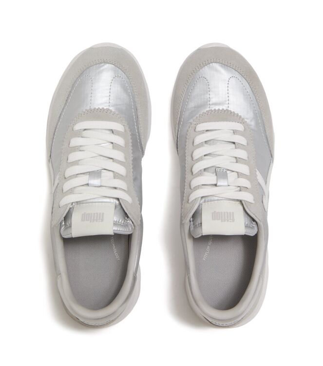 FitFlop Retro-Q FF silver/urban white FitFlop A5Q-E11, sneakers / veterschoenen Direct leverbaar uit de webshop