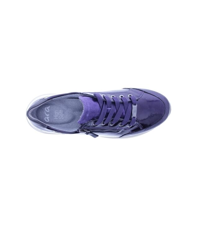 Ara muranolack plum/anthrazit  Ara 1254801-94, sneakers / veterschoenen Direct leverbaar uit de webshop