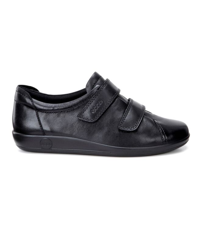 ECCO Soft 2.0 black  ECCO 20651356723, klittenbandschoenen Direct leverbaar uit de webshop
