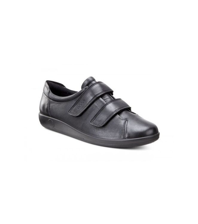 ECCO Soft 2.0 black  ECCO 20651356723, klittenbandschoenen Direct leverbaar uit de webshop