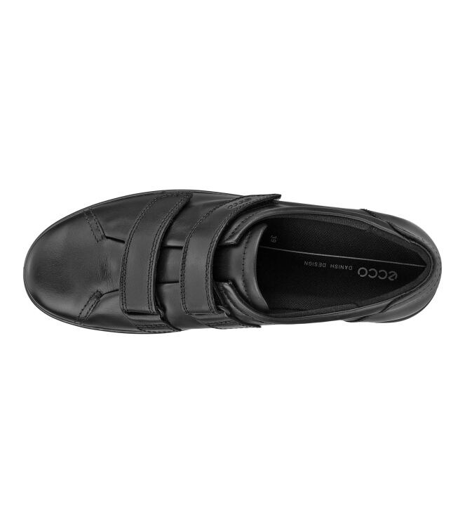 ECCO Soft 2.0 black  ECCO 20651356723, klittenbandschoenen Direct leverbaar uit de webshop