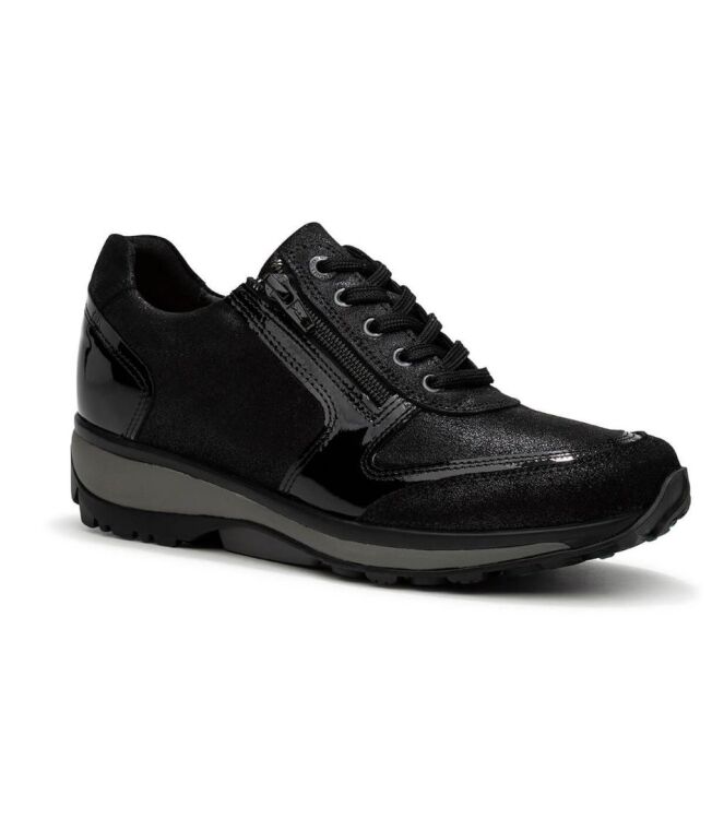 Xsensible Stretchwalker Wembley black  Xsensible Stretchwalker 30103.2.001, sneakers / veterschoenen Direct leverbaar uit de webshop