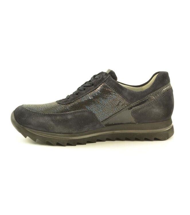 Waldlaufer Haiba schwarz  Waldlaufer 923019.408.001, sneakers / veterschoenen Direct leverbaar uit de webshop