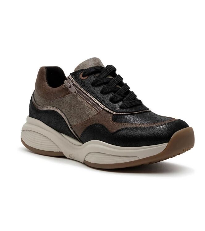 Xsensible Stretchwalker SWX11 black combi  Xsensible Stretchwalker 30085.2.080, sneakers / veterschoenen Direct leverbaar uit de webshop