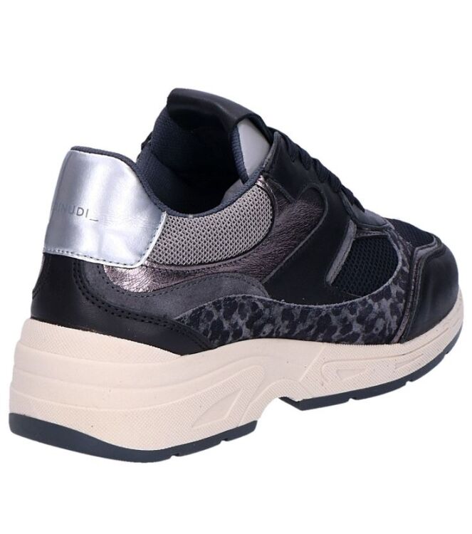 Piedi Nudi Kaya black gun  Piedi Nudi 05.09, sneakers / veterschoenen Direct leverbaar uit de webshop