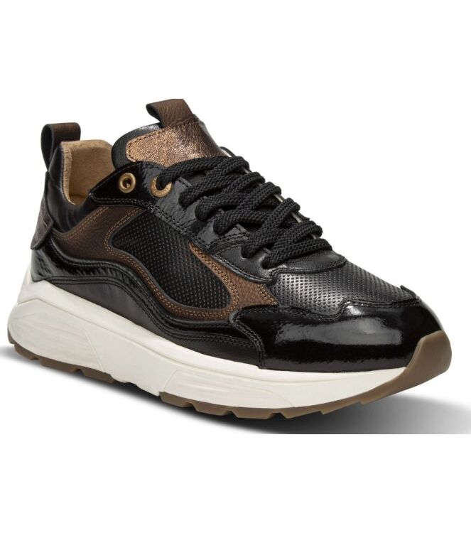 Xsensible Stretchwalker Milau black combi Xsensible Stretchwalker 33004.4.040, sneakers / veterschoenen Direct leverbaar uit de webshop