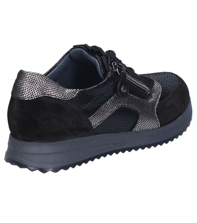Waldlaufer Vicky schwarz  Waldlaufer 752004.406.001, sneakers / veterschoenen Direct leverbaar uit de webshop