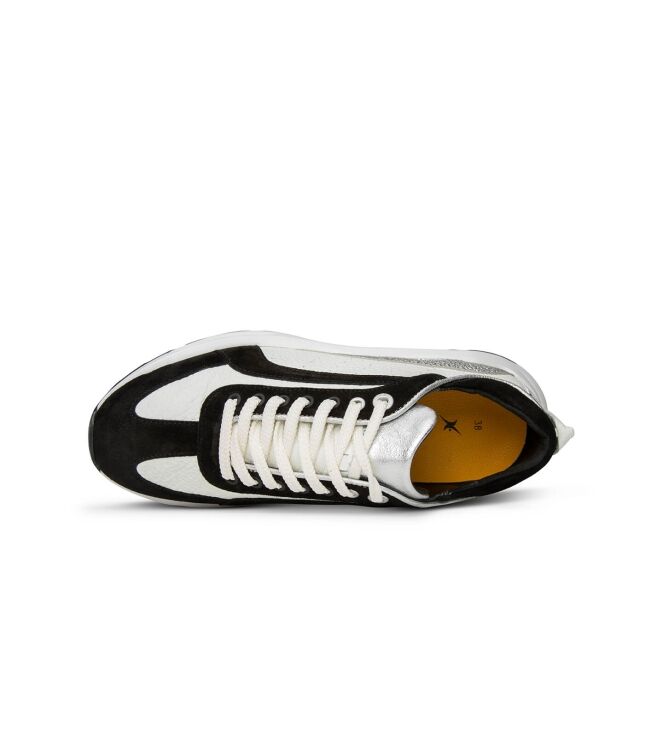 Xsensible Stretchwalker Bailey black combi Xsensible Stretchwalker 33013.4.040, sneakers / veterschoenen Direct leverbaar uit de webshop