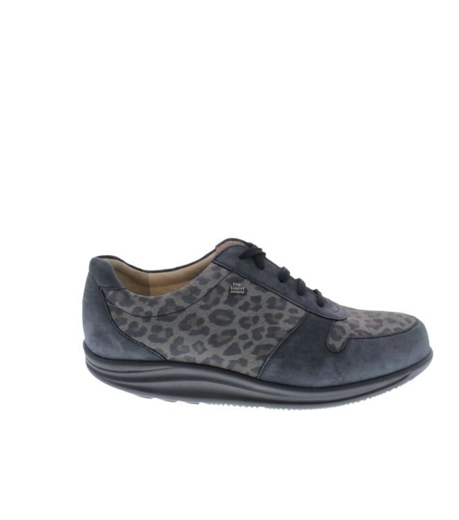 Finn Comfort Noordwijk panterprint  Finn Comfort 2951.901339, sneakers / veterschoenen Direct leverbaar uit de webshop