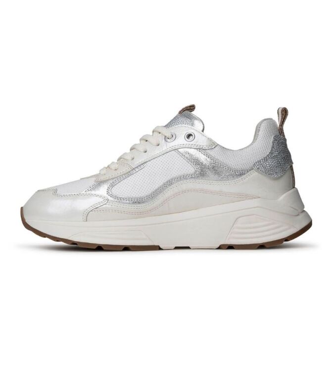 Xsensible Stretchwalker Milau off white combi  Xsensible Stretchwalker 33004.4.157, sneakers / veterschoenen Direct leverbaar uit de webshop