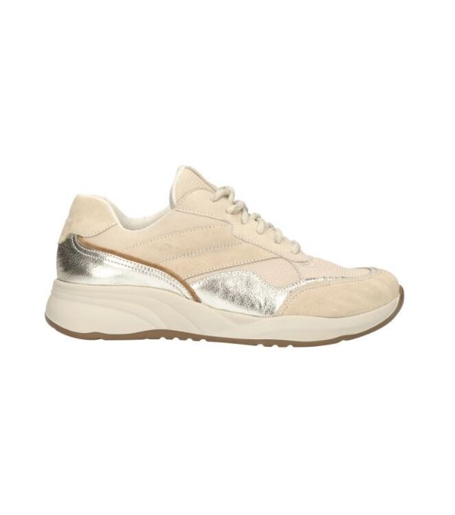 Durea 6308.605.1589 taupe/platino  Durea 6308.605.1589, sneakers / veterschoenen Direct leverbaar uit de webshop