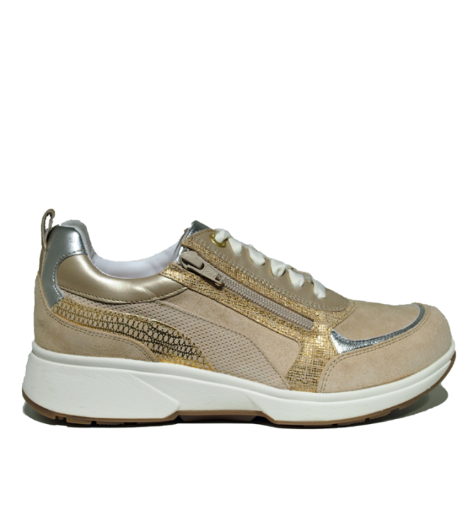 Xsensible Stretchwalker Valetta sand combi  Xsensible Stretchwalker 30222.2.428, sneakers / veterschoenen Direct leverbaar uit de webshop