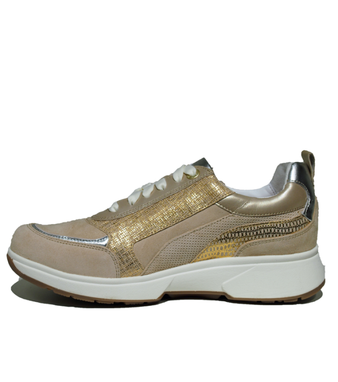 Xsensible Stretchwalker Valetta sand combi  Xsensible Stretchwalker 30222.2.428, sneakers / veterschoenen Direct leverbaar uit de webshop