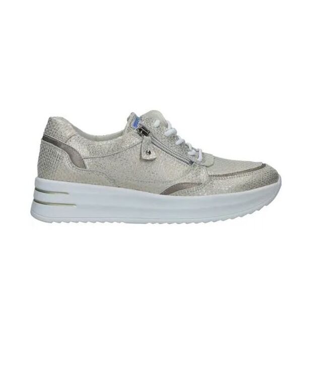 Waldlaufer Arianna platin  Waldlaufer 755004.313.396, sneakers / veterschoenen Direct leverbaar uit de webshop