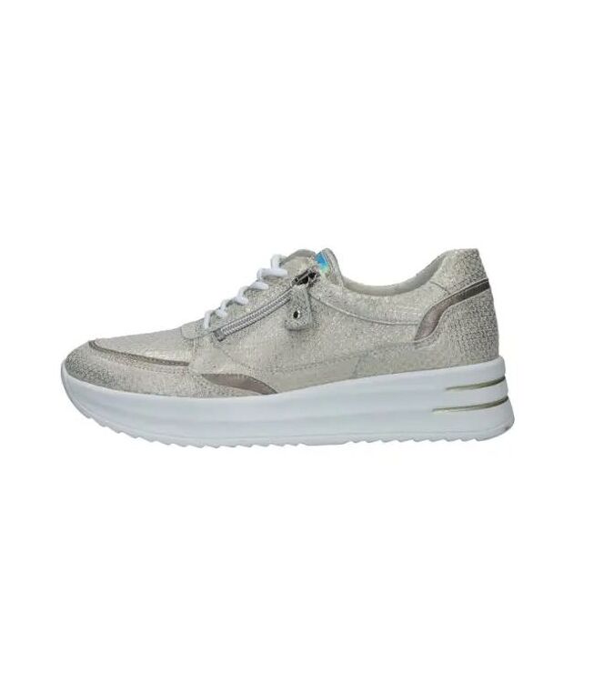 Waldlaufer Arianna platin  Waldlaufer 755004.313.396, sneakers / veterschoenen Direct leverbaar uit de webshop