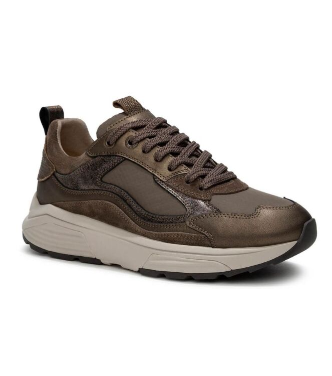 Xsensible Stretchwalker Milau taupe combi  Xsensible Stretchwalker 33004.5.530, sneakers / veterschoenen Direct leverbaar uit de webshop