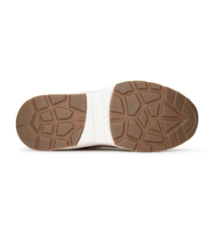 Xsensible Stretchwalker Vecchio brown combi  Xsensible Stretchwalker 33002.5.352, sneakers / veterschoenen Direct leverbaar uit de webshop