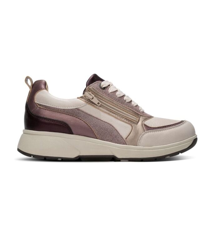 Xsensible Stretchwalker Valletta taupe combi Xsensible Stretchwalker 30222.3.530, sneakers / veterschoenen Direct leverbaar uit de webshop