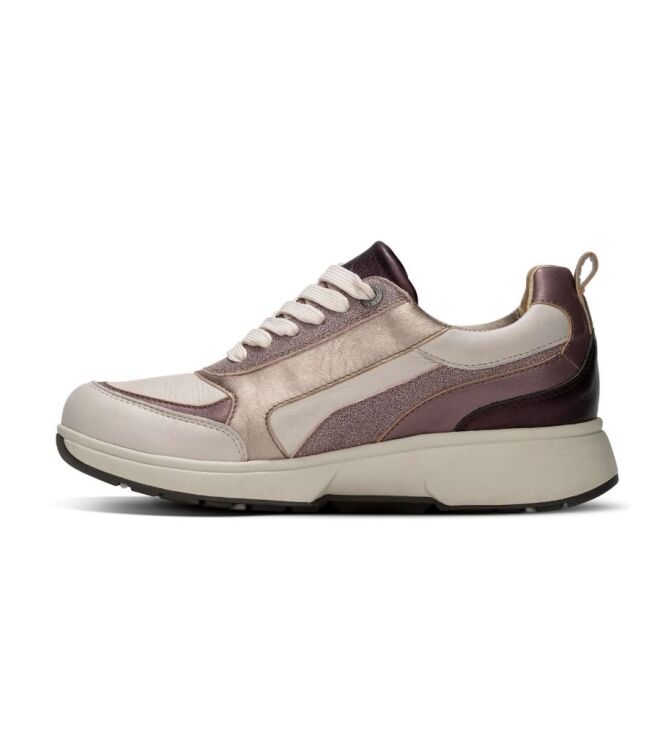 Xsensible Stretchwalker Valletta taupe combi Xsensible Stretchwalker 30222.3.530, sneakers / veterschoenen Direct leverbaar uit de webshop