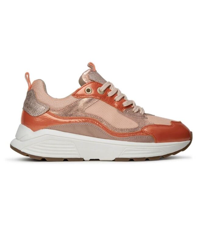 Xsensible Stretchwalker Milau soft coral combi  Xsensible Stretchwalker 33004.4.753, sneakers / veterschoenen Direct leverbaar uit de webshop