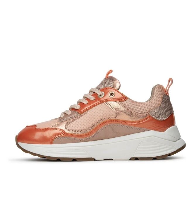 Xsensible Stretchwalker Milau soft coral combi  Xsensible Stretchwalker 33004.4.753, sneakers / veterschoenen Direct leverbaar uit de webshop