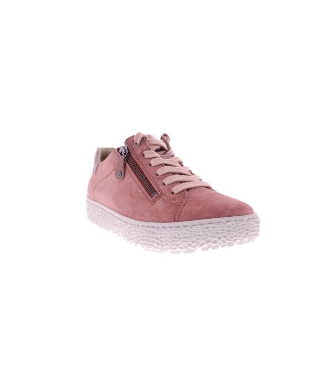 Hartjes Phil/shoe/peach-peach/velour peach  Hartjes 162.1417/34 22.22, sneakers / veterschoenen Direct leverbaar uit de webshop