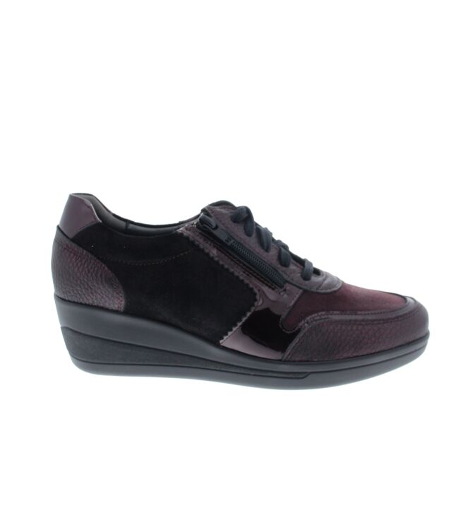 Xsensible Dalia Bordeaux  Xsensible 10175.2.745, sneakers / veterschoenen Direct leverbaar uit de webshop