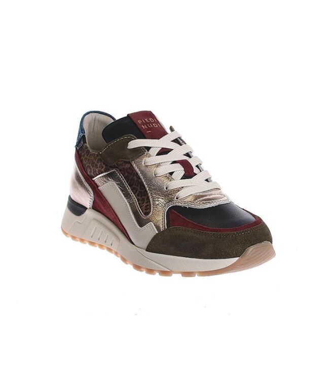 Piedi Nudi Selva warm burgundy  Piedi Nudi 17.36, sneakers / veterschoenen Direct leverbaar uit de webshop