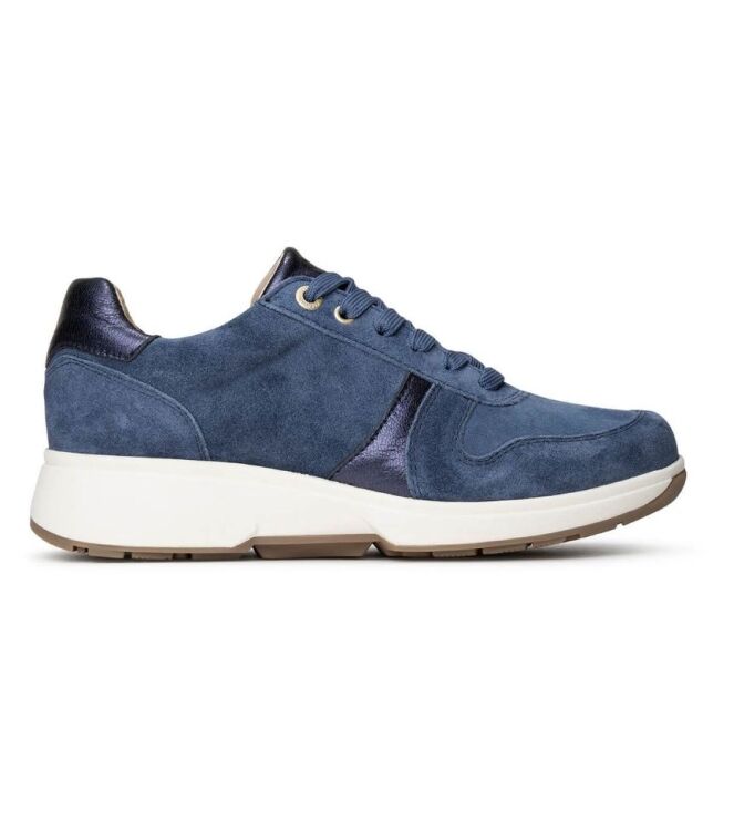 Xsensible Stretchwalker Modena denim  Xsensible Stretchwalker 30228.2.254, sneakers / veterschoenen Direct leverbaar uit de webshop