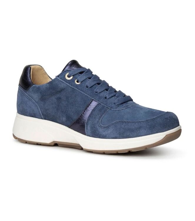 Xsensible Stretchwalker Modena denim  Xsensible Stretchwalker 30228.2.254, sneakers / veterschoenen Direct leverbaar uit de webshop