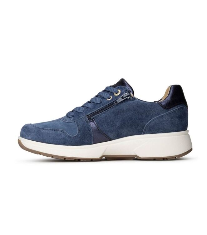 Xsensible Stretchwalker Modena denim  Xsensible Stretchwalker 30228.2.254, sneakers / veterschoenen Direct leverbaar uit de webshop