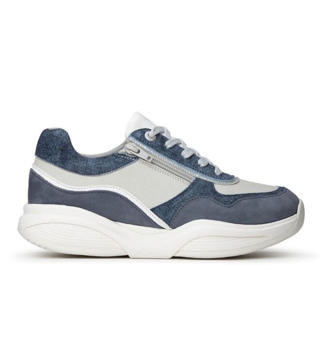 Xsensible Stretchwalker SWX11 denim combi  Xsensible Stretchwalker 30085.3.255, sneakers / veterschoenen Direct leverbaar uit de webshop