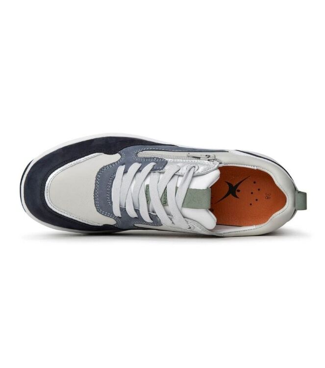Xsensible Stretchwalker Grenoble navy combi  Xsensible Stretchwalker 30215.3.219, sneakers / veterschoenen Direct leverbaar uit de webshop