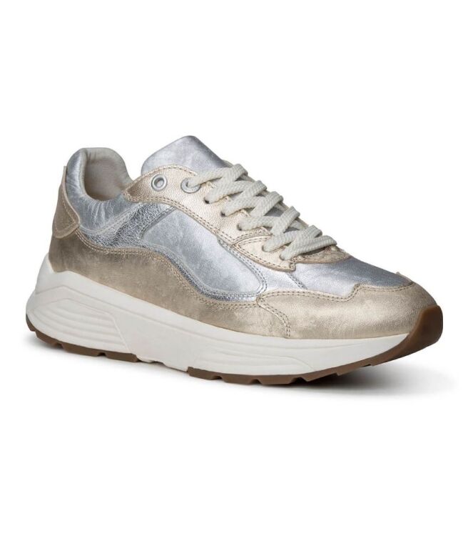 Xsensible Stretchwalker Milau metallic combi  Xsensible Stretchwalker 33004.4.915, sneakers / veterschoenen Direct leverbaar uit de webshop