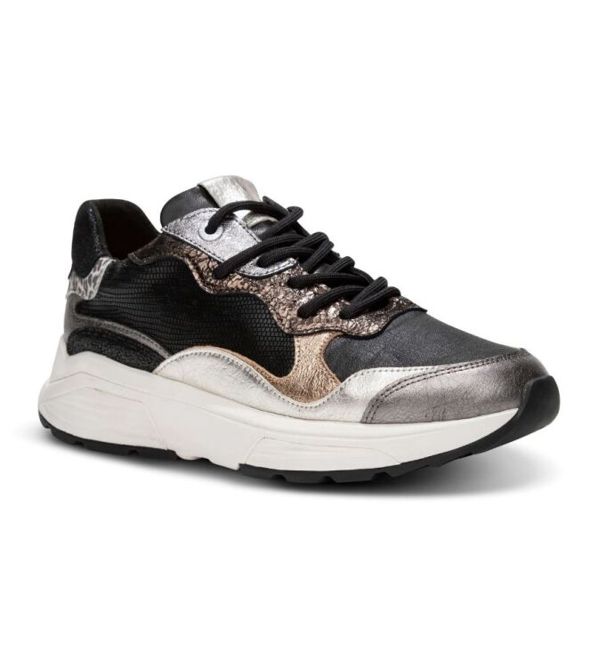 Xsensible Stretchwalker Rainbow metallic combi Xsensible Stretchwalker 33011.3.915, sneakers / veterschoenen Direct leverbaar uit de webshop